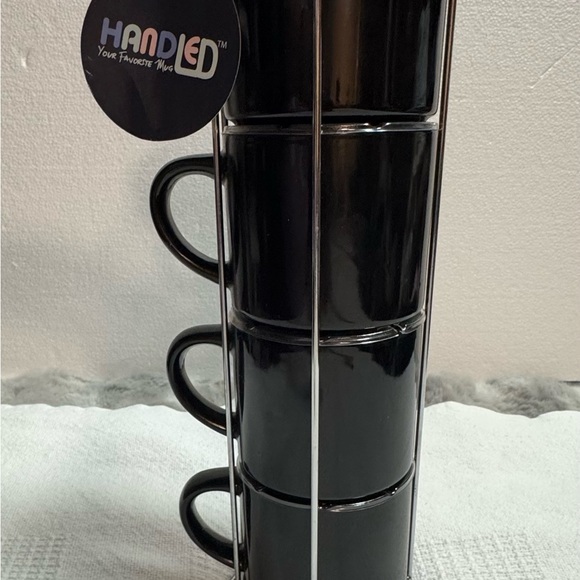 Black and Silver Moon Phase Stacking Mugs - Picture 2 of 6